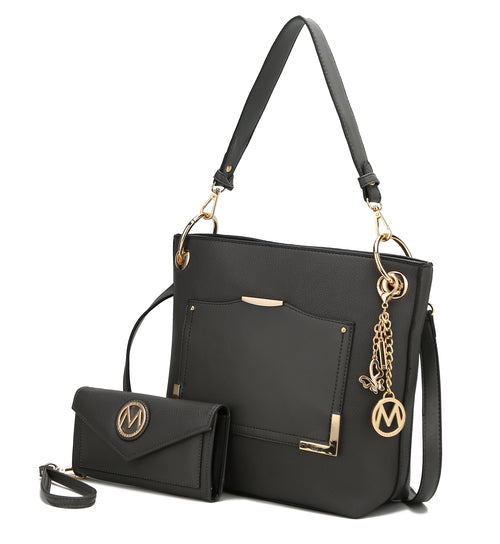 MKF Collection Grace Vegan Leather Women Tote Bag with Wallet By Mia k