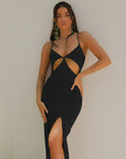 New Women Clothing Sexy Cutout V-neck Brace Slim dress