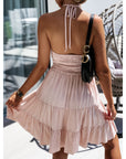 Casual Halter Loose Layered Women's Dress