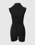 Sleeveless Tight Sexy Waist Trainer Short Pants Jumpsuit