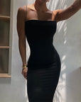  Sexy Spaghetti Strap Bodycon Maxi Dress