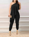 Pants Jumpsuit with Off-Shoulder