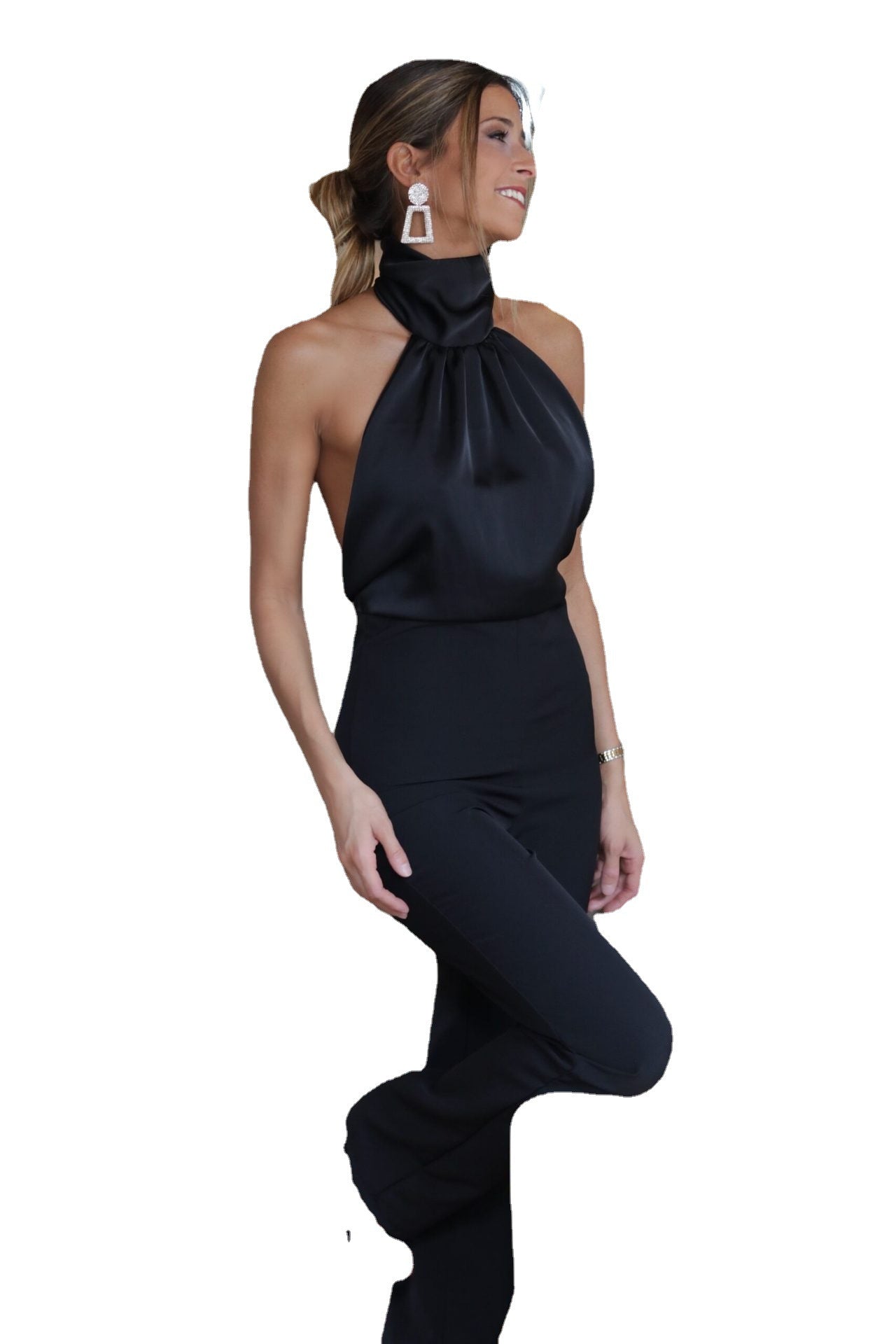 Sexy Backless Pants Jumpsuit for Women