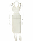 Backless Knitted Straps Dress