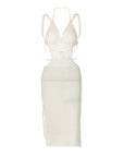 Backless Knitted Straps Dress