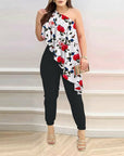 Pants Jumpsuit with Off-Shoulder