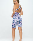 2 Piece Butterfly print activewear  women's bottom set