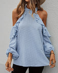 Off Shoulder Ruffles Tops