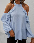 Off Shoulder Ruffles Tops