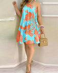 Print Backless Summer Dress