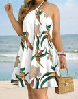 Print Backless Summer Dress