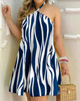 Print Backless Summer Dress