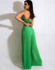 Pullover Spliced Vest Crop Top Wide Leg Pants Outfits