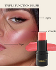 Compact Blush Stain Stick for Cheeks,