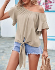 Summer Butterfly Sleeve Tops