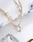 Fashion Double Layer Heart Crystal Bracelets