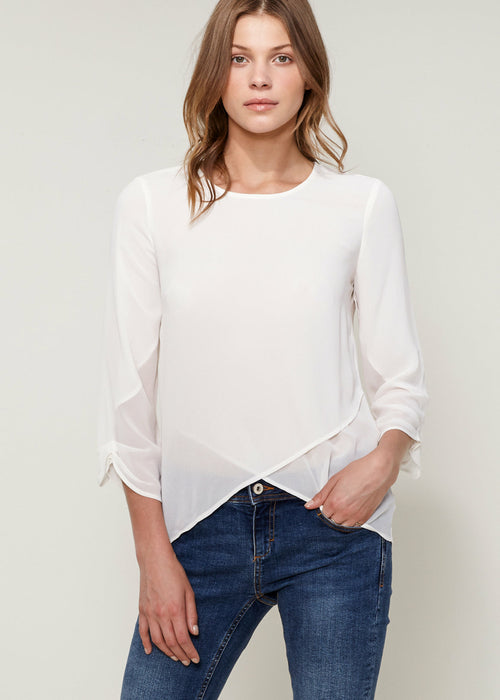 Women&#39;s Cross Hem Top