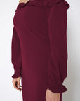 Off Shoulder Bodycon Women's Dress In Red