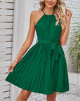 Lace Up A-Line Sexy  Midi Dress