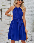 Lace Up A-Line Sexy  Midi Dress