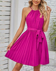Lace Up A-Line Sexy  Midi Dress