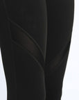 Cross Mesh Panels Pocket Leggings