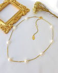 24K Baroque Freshwater Pearls Chain Choker