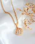 "Ocean Treasure" 24 Karats Seashell Necklace