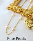 24K Baroque Freshwater Pearls Chain Choker