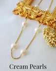 24K Baroque Freshwater Pearls Chain Choker