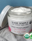 Certified Organic Vegan Helichrysum Body Moisturizer