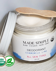 Certified Organic Vegan Chamomile Lime Deodorant