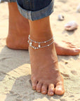 Infinity Pendent Pearl Anklet Bracelet