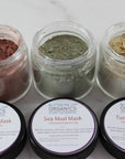 Clay Face Mask Trio Rose Clay French Green Clay Kaolin Clay Turmeric