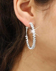 Crystal Hoop Earrings