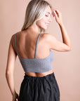 Rib Knit Lounge Brami Tops For Women