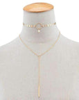 Star Choker Lariat Necklace